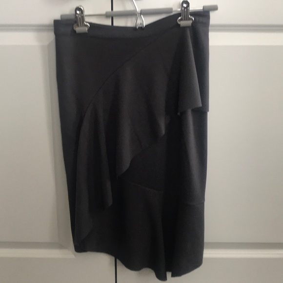 Anthropologie Bordeaux Asymmetrical Skirt - Picture 2 of 4